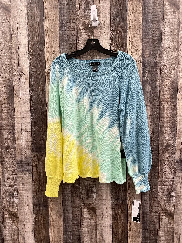 Sweater By Cme In Tie Dye Print, Size: L