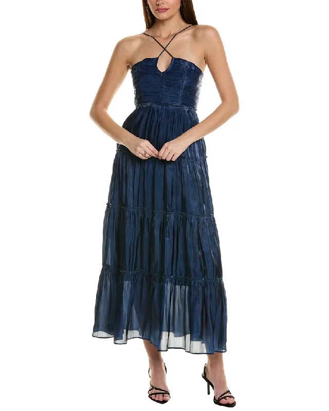 JL LUXE Tiered Midi Dress