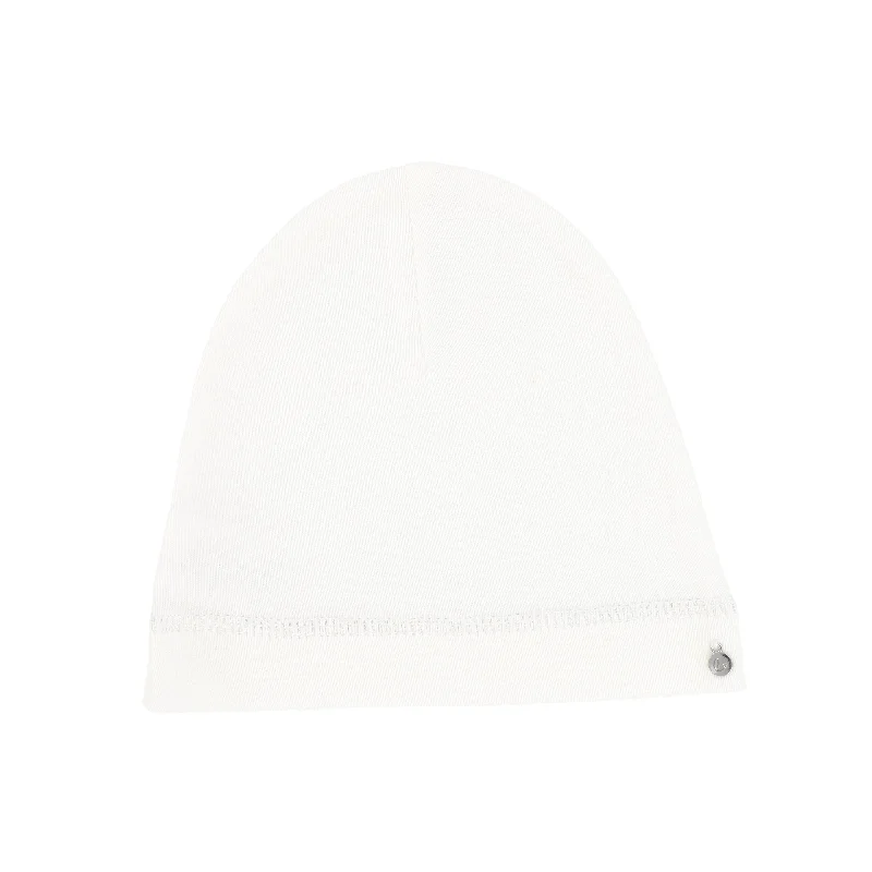 Lilette Charm Beanie - White/Silver