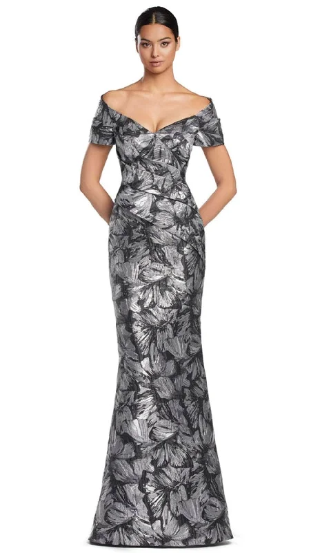 Alexander by Daymor 2062F24 - Pleated Off-Shoulder Evening Gown