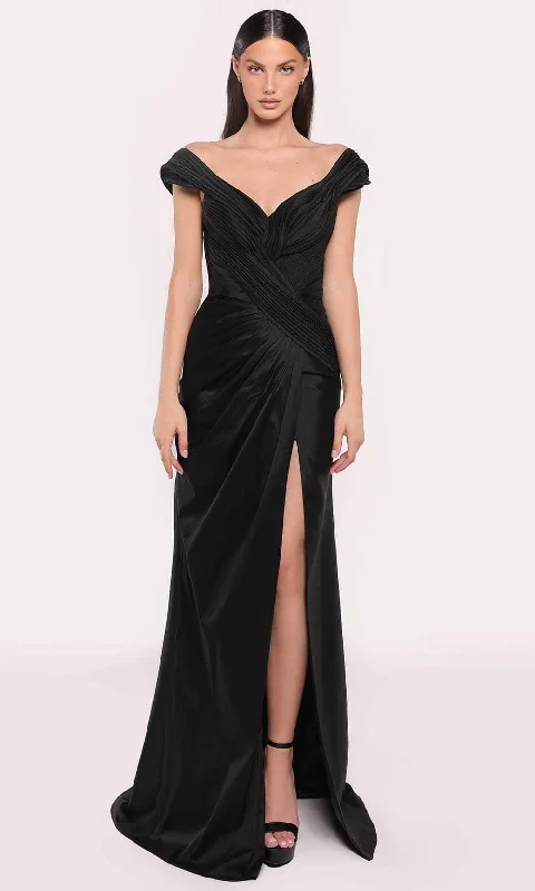 Tarik Ediz 98721 - Cap Sleeve V-Neck Evening Gown