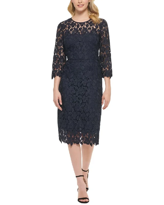 Eliza J Midi Lace Dress