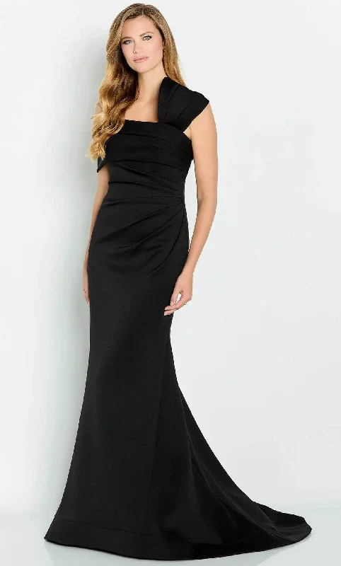 Cameron Blake CB144 - Asymmetrical Trumpet Evening Gown