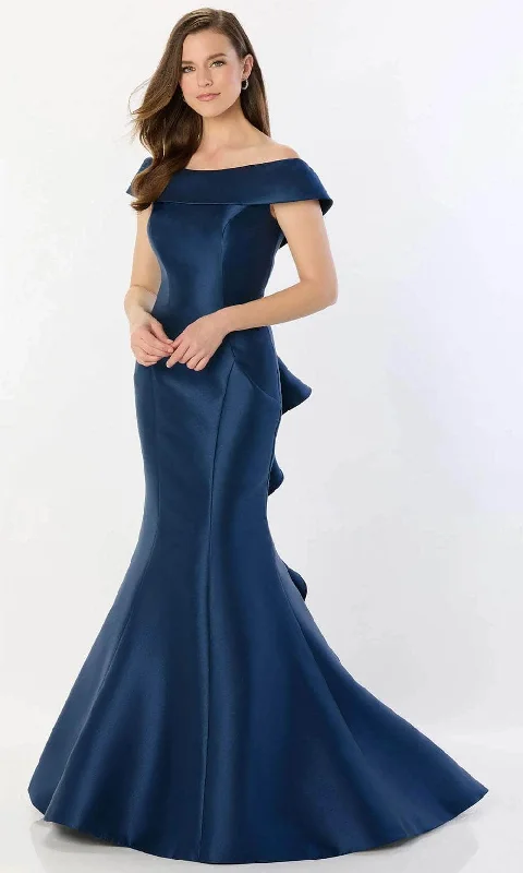 Montage by Mon Cheri M2237 - Off-Shoulder Ruffled Detail Gown