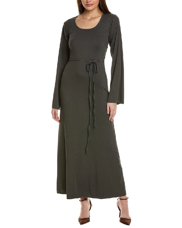 JL LUXE Asymmetrical Tiered Maxi Dress