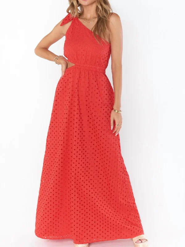 Take Me Out Maxi Dress In Red