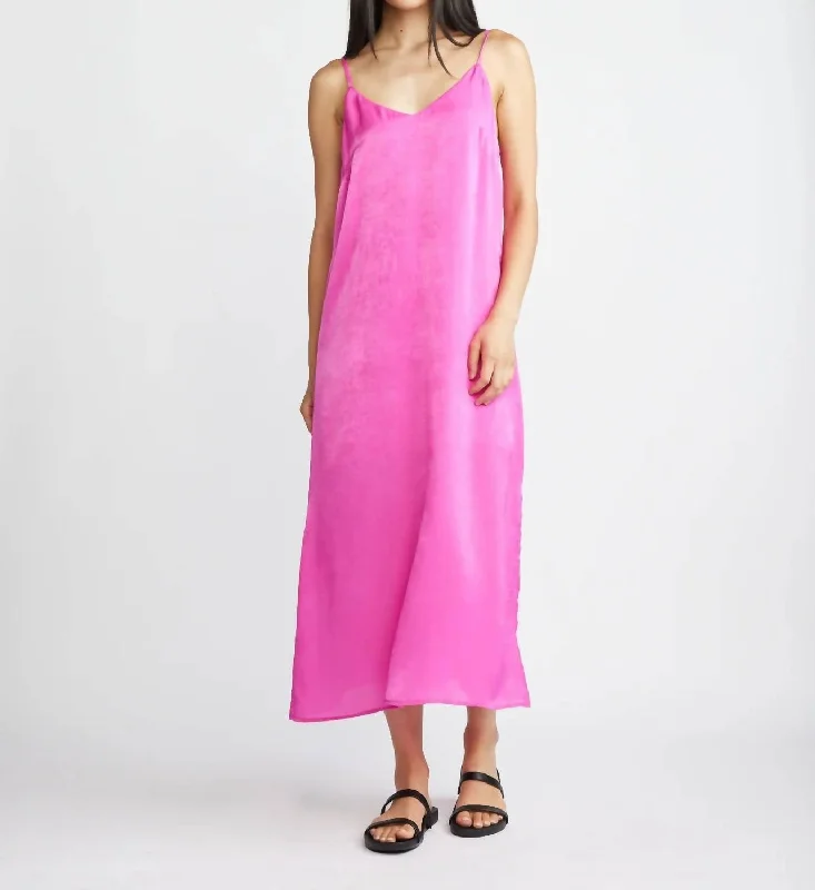 Camila Midi Dress In Pink