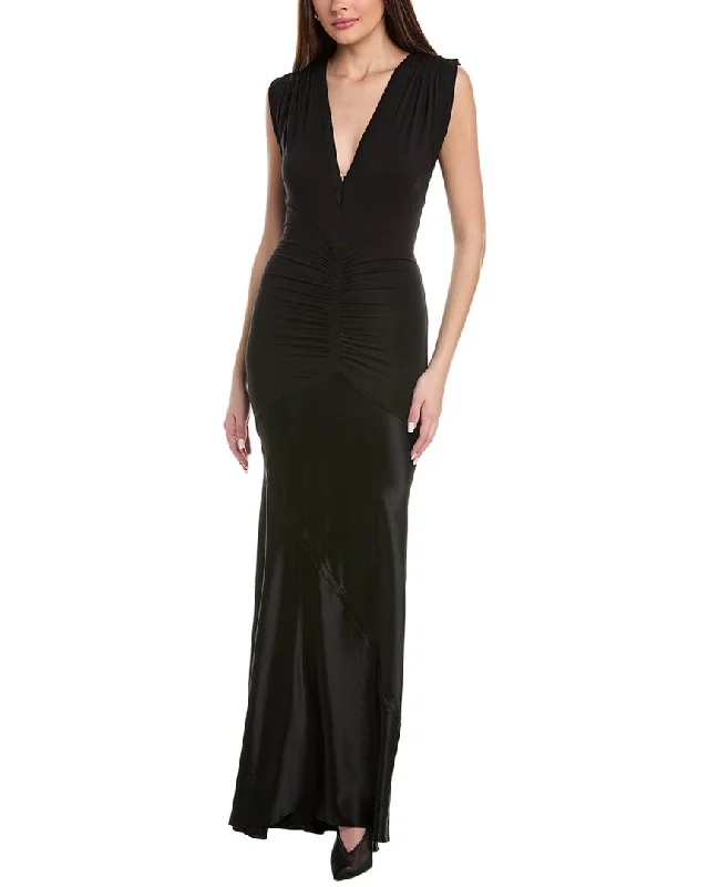 Reiss Noa Plunge Maxi Dress