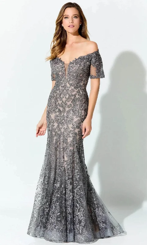 Ivonne D ID925 - Short Sleeve Gown