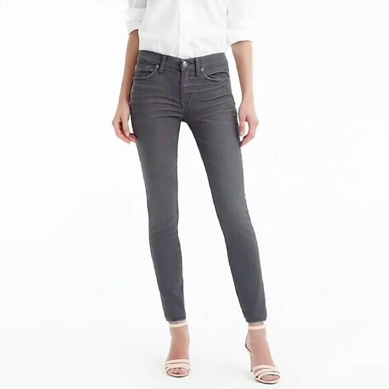 Toothpick Mis Rise Skinny Jeans In Gray