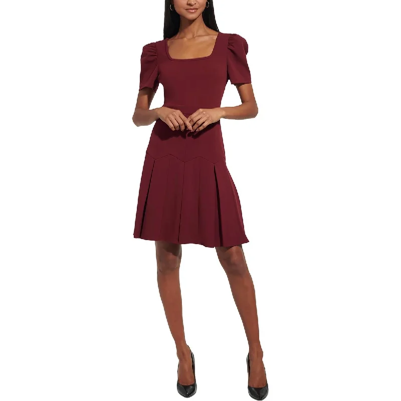 Womens Mini A-Line Fit & Flare Dress