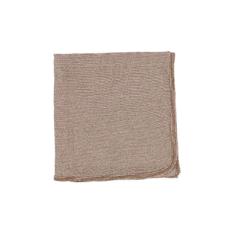 Analogie Stitch Blanket - Brown/White