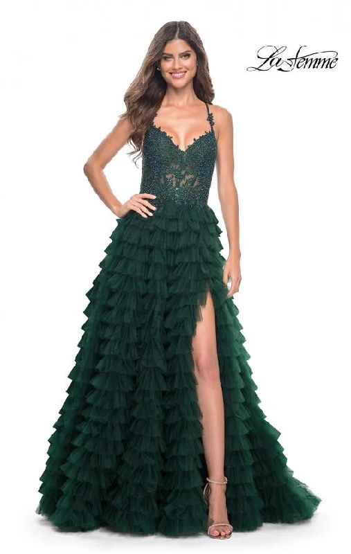 Prom Dress 32128 | Dark Emerald