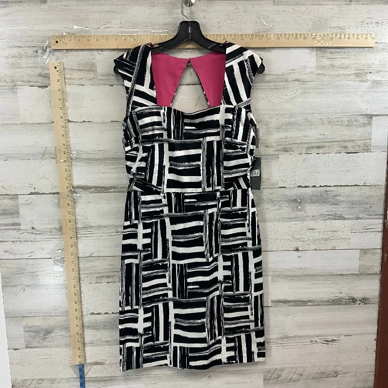 Black & White Dress Work Donna Ricco, Size S