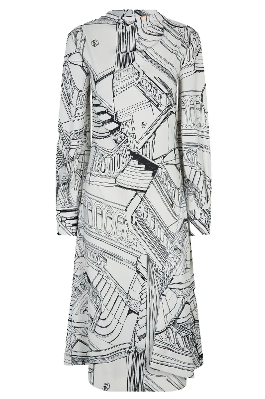 Stine Goya Pleated Dress - Print