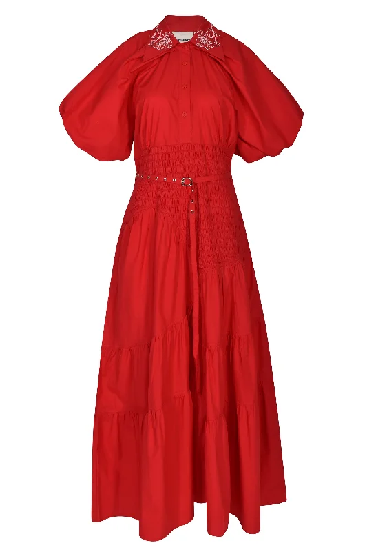 Lovebirds Claudia Dress - Scarlet