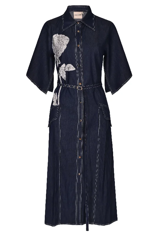 Lovebirds Minster Dress - Indigo